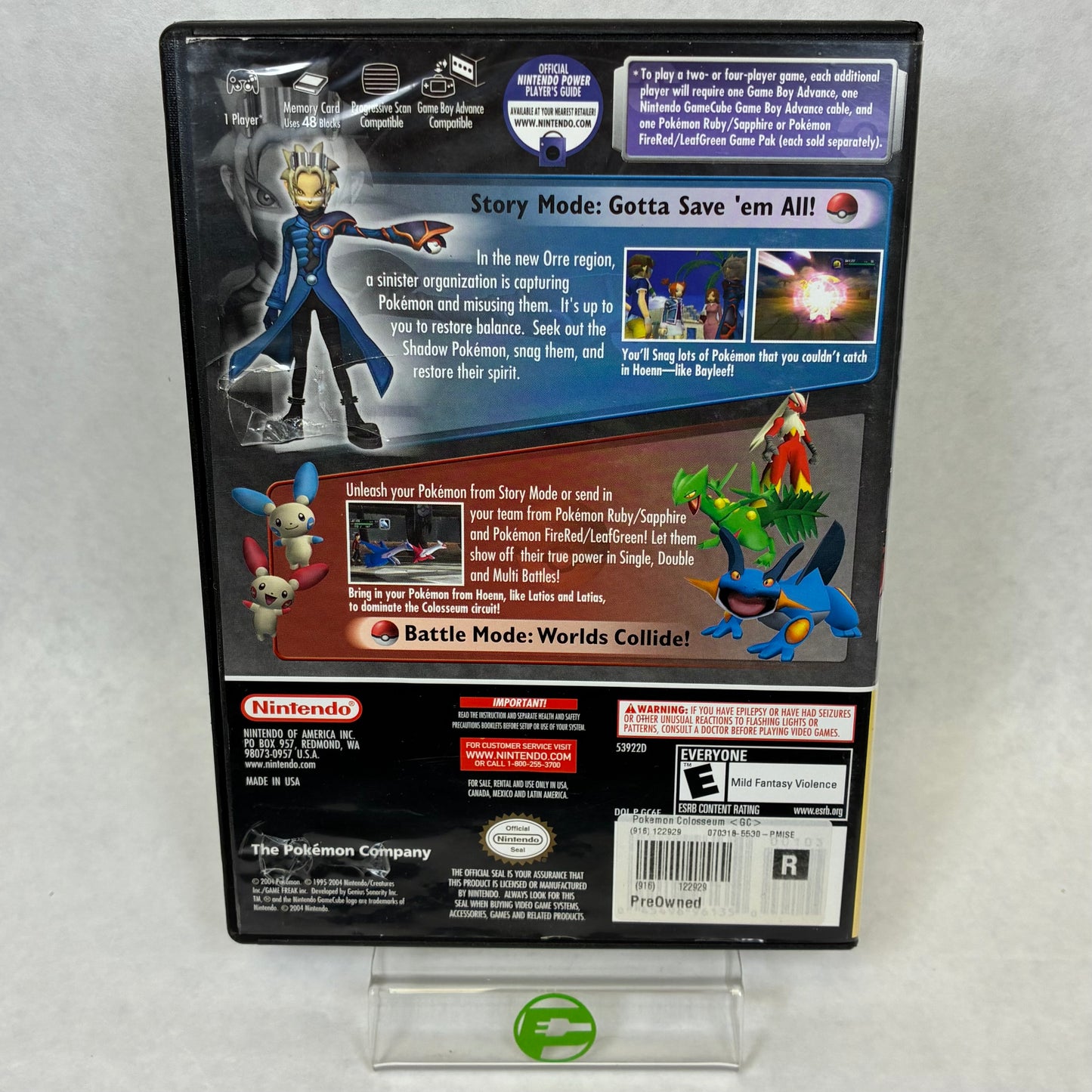 Pokemon Colosseum [Player's Choice] (Gamecube, 2004)