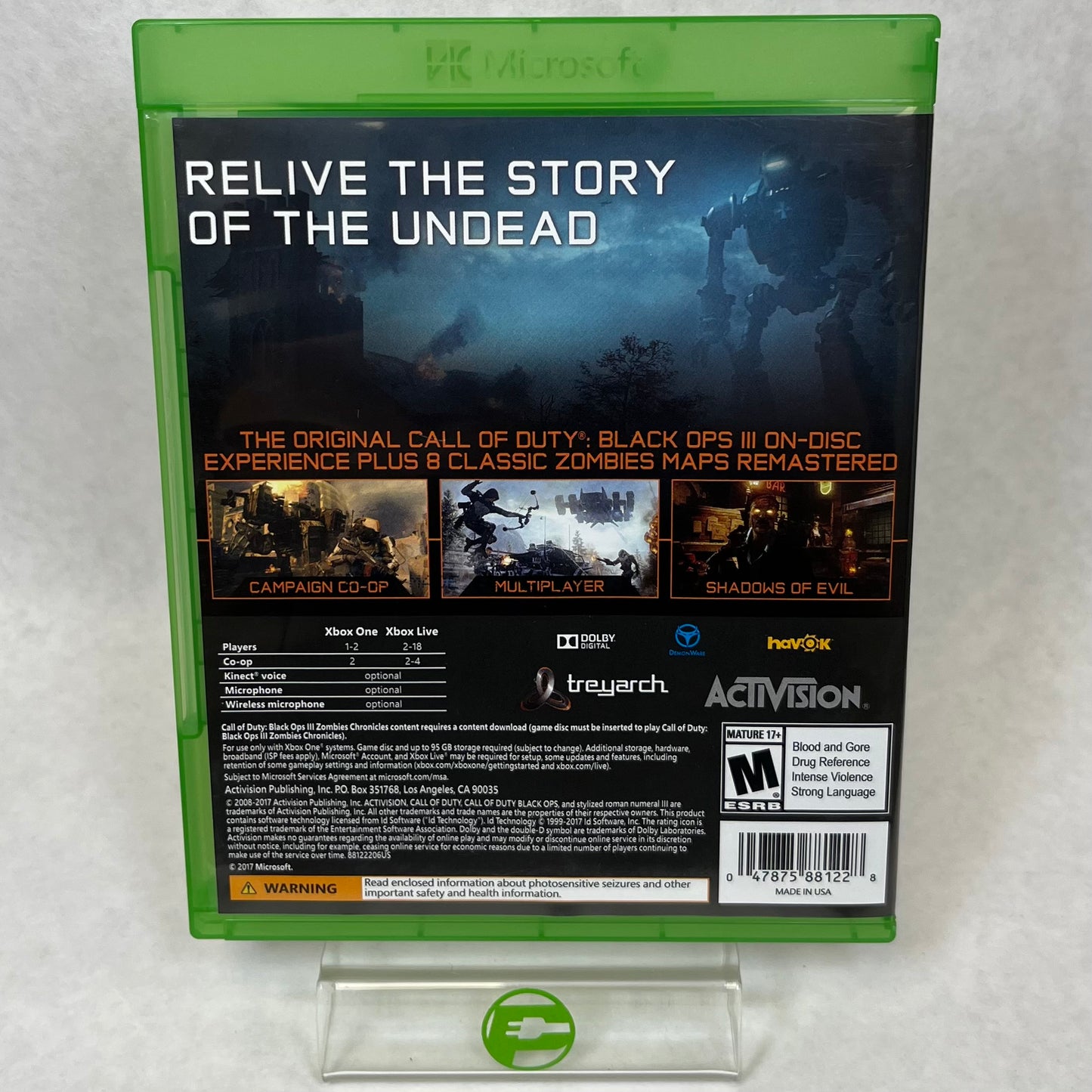 Call of Duty Black Ops III [Zombie Chronicles] (Xbox One, 2017)