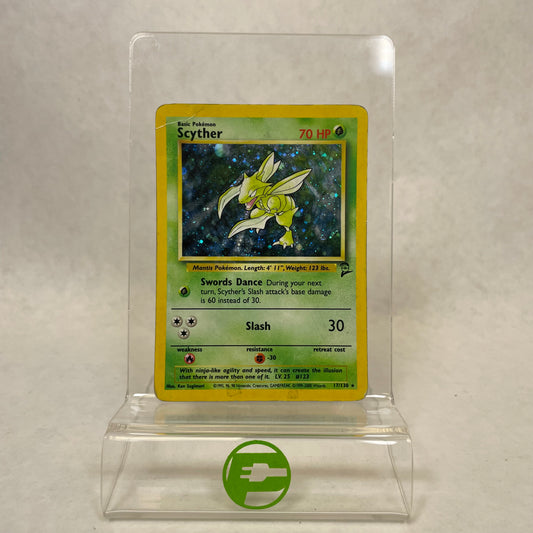 Pokémon TCG Base Set 2 Scyther 17/130 Holo Rare English