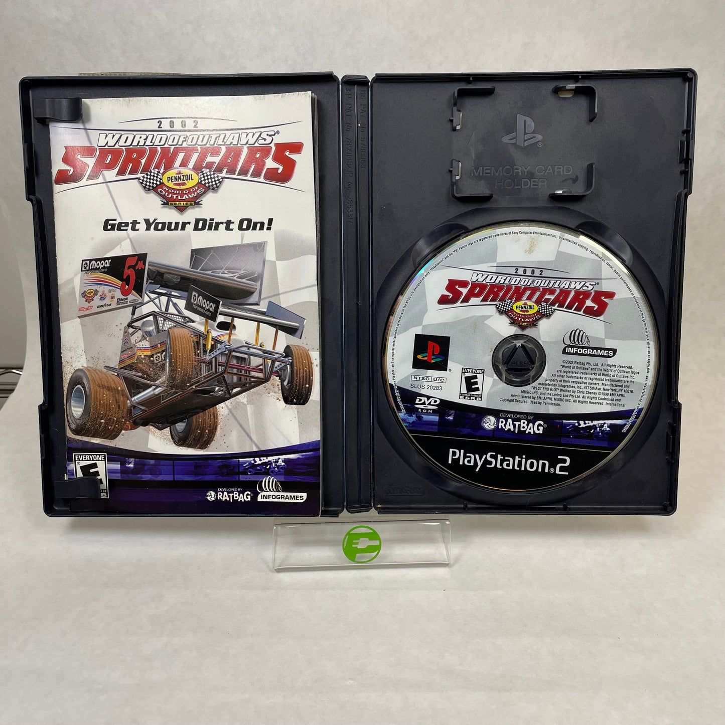 World of Outlaws Sprint Cars 2002 (Sony PlayStation 2 PS2, 2002)