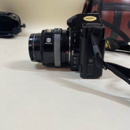 Minolta Maxxum 5000 AF Bundle w/ Carrying Case, Lens, Original Paperwork, & More