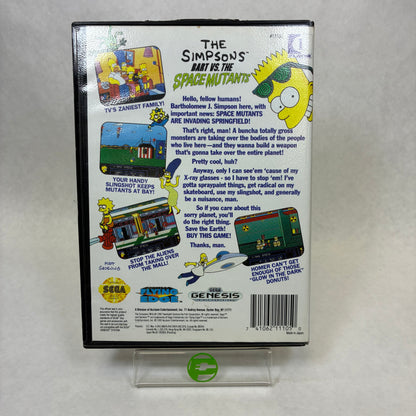 The Simpsons Bart vs the Space Mutants (Sega Genesis, 1992)