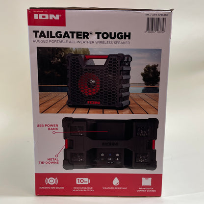 ION Tailgater Tough Large Portable Wireless Speaker TLGATERTGHXUS New Open Box