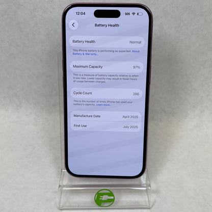 Factory Unlocked Apple iPhone 16 128GB Pink MYAR3LL/A