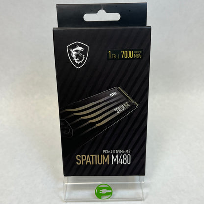 New MSi Spatium M480 1TB PRO PCIE 4.0 NVME M.2
