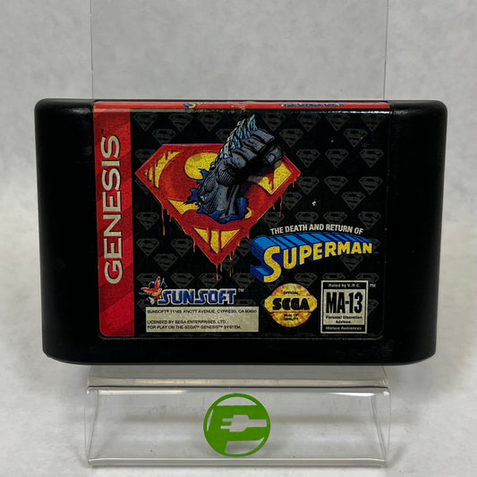 The Death and Return of Superman (Sega Genesis, 1994) Cartridge Only