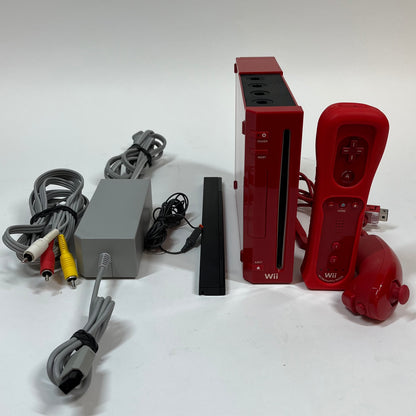 Nintendo Wii Console Gaming System RVL-001 Red (Super Mario Edition)