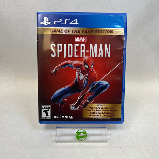 Marvel Spider-Man Game Of The Year Edition (Sony PlayStation 4 PS4, 2018)
