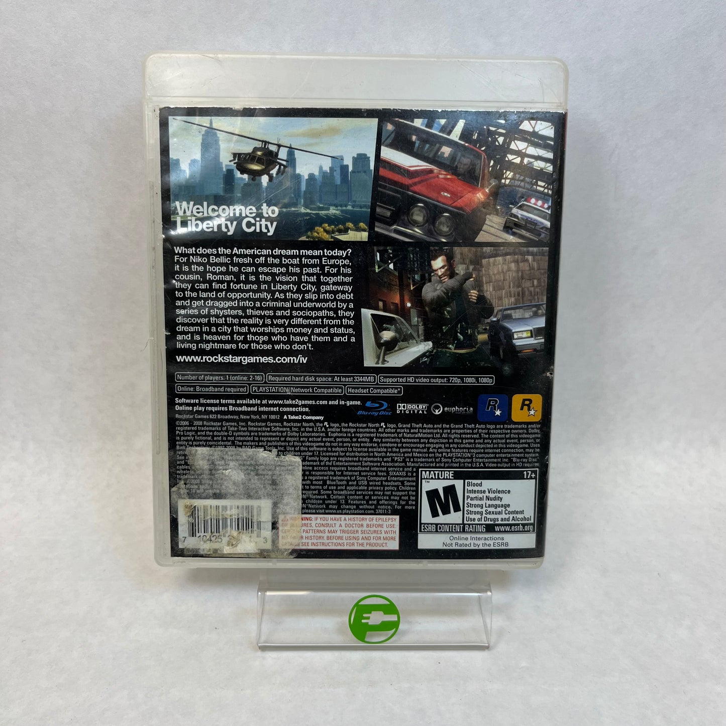 Grand Theft Auto IV (Sony PlayStation 3 PS3, 2008)