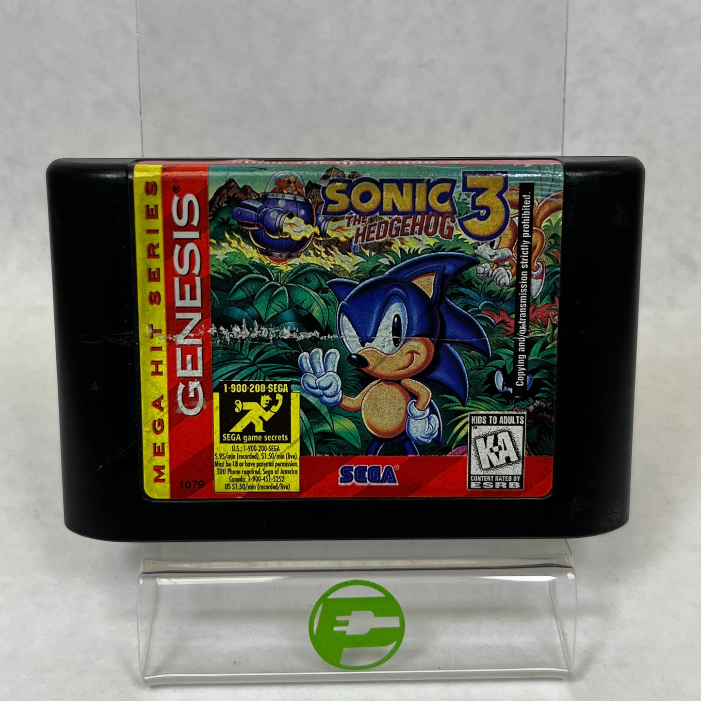 Sonic the Hedgehog 3 (Sega Genesis, 1994) Cartridge Only