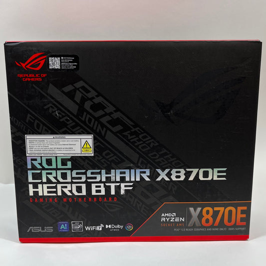 New Asus X870E Hero BTF AM5 ATX AMD DDR5 Motherboard