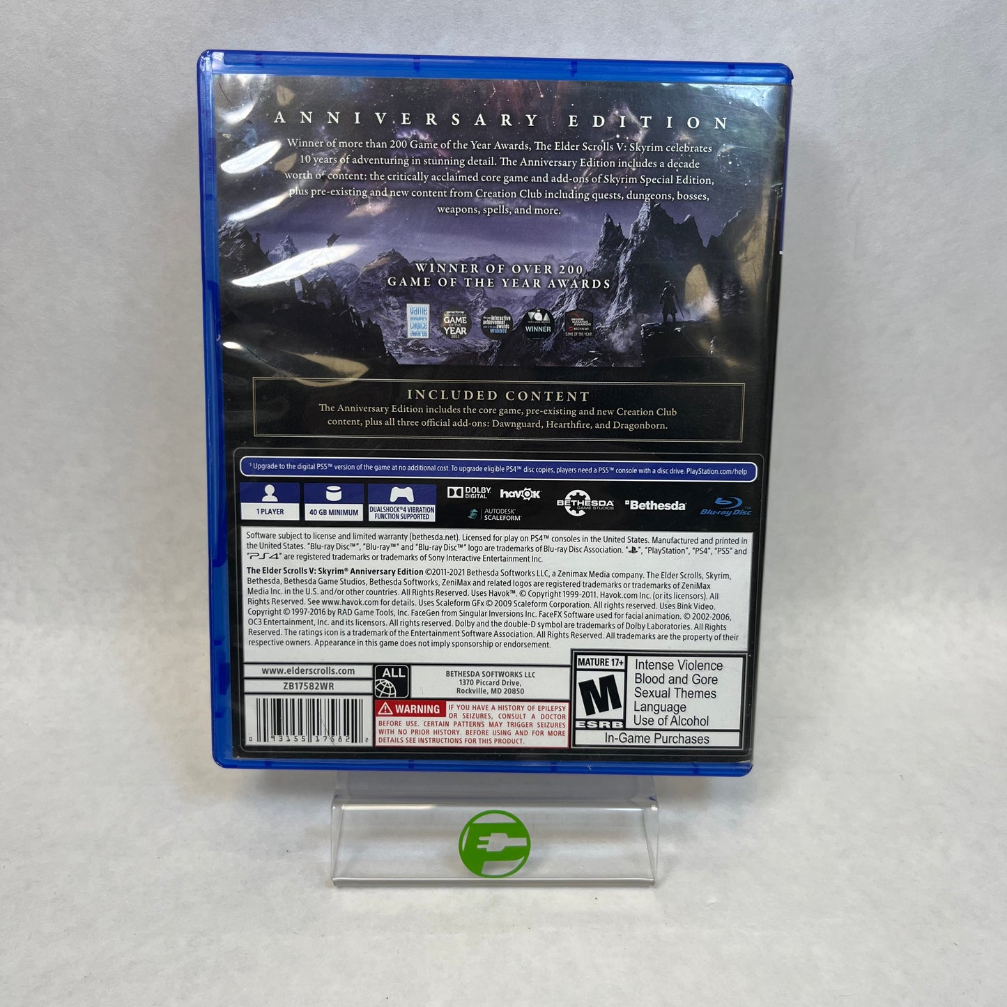 The Elder Scrolls V Skyrim Anniversary Edition (Sony PlayStation 4 PS4, 2016)