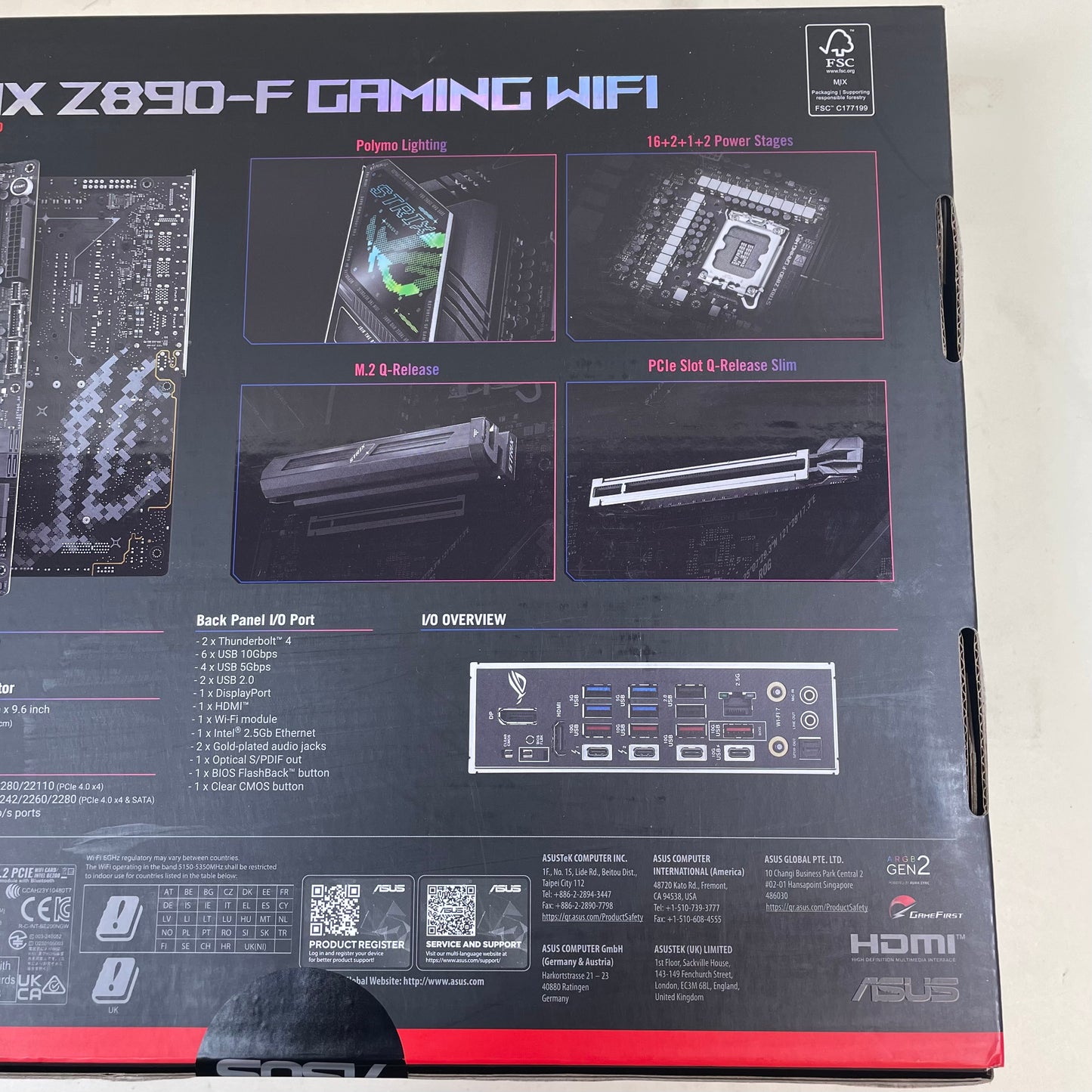 New ASUS Z890-F Intel LGA 1851 ATX Gaming Motherboard