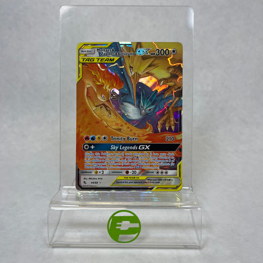 Pokémon TCG Hidden Fates Moltres&Zapdos&Aritcuno GX 44/68 Ultra Rare English