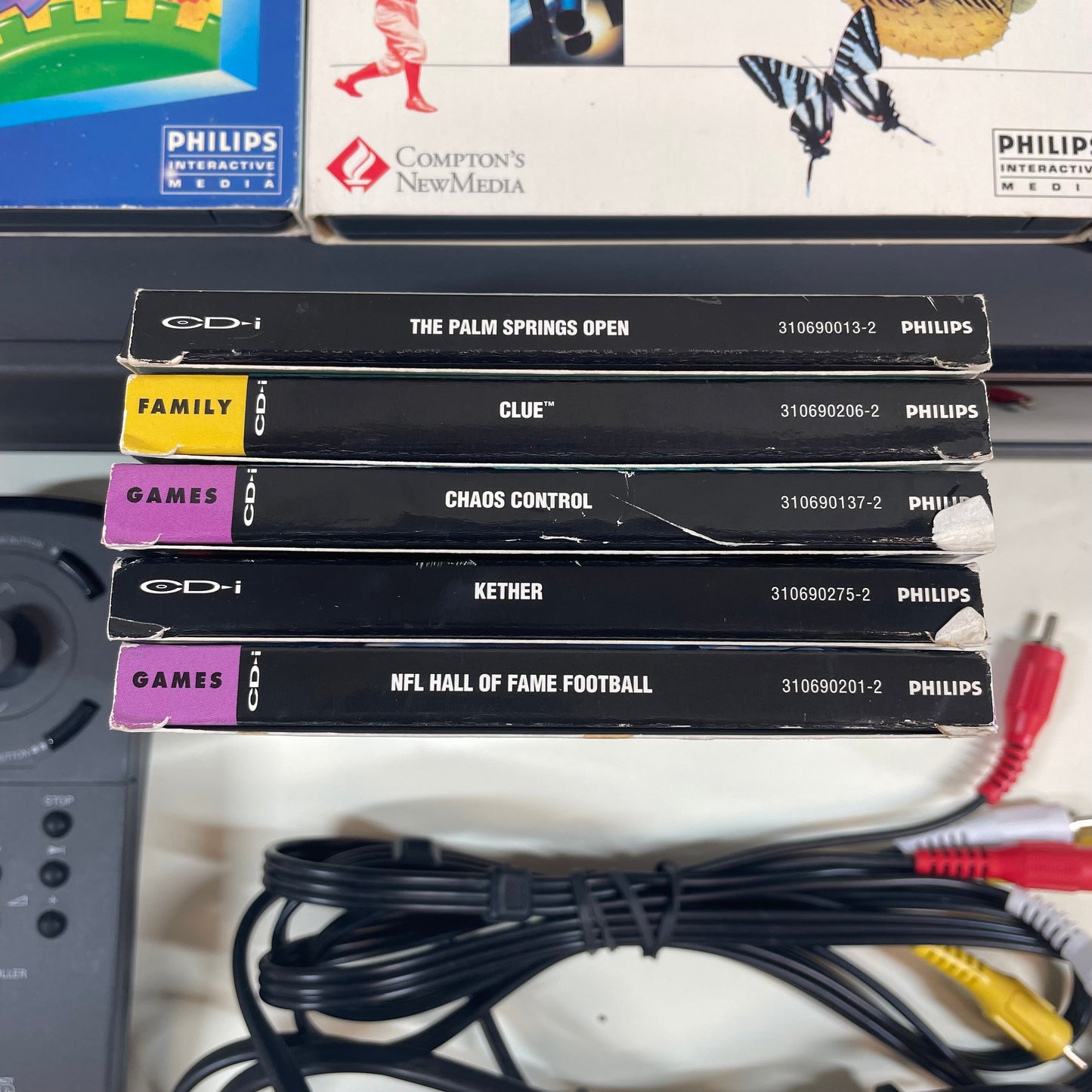 Sony Philips CD-I 220/37 Black Vintage Video Game Console w/ 11 Games READ 