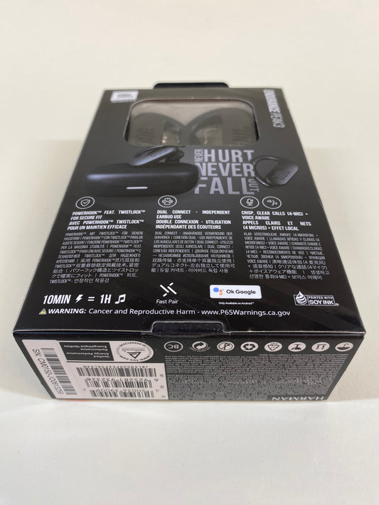 New JBL Endurance Peak3 Wireless Bluetooth Earbuds Black IP68