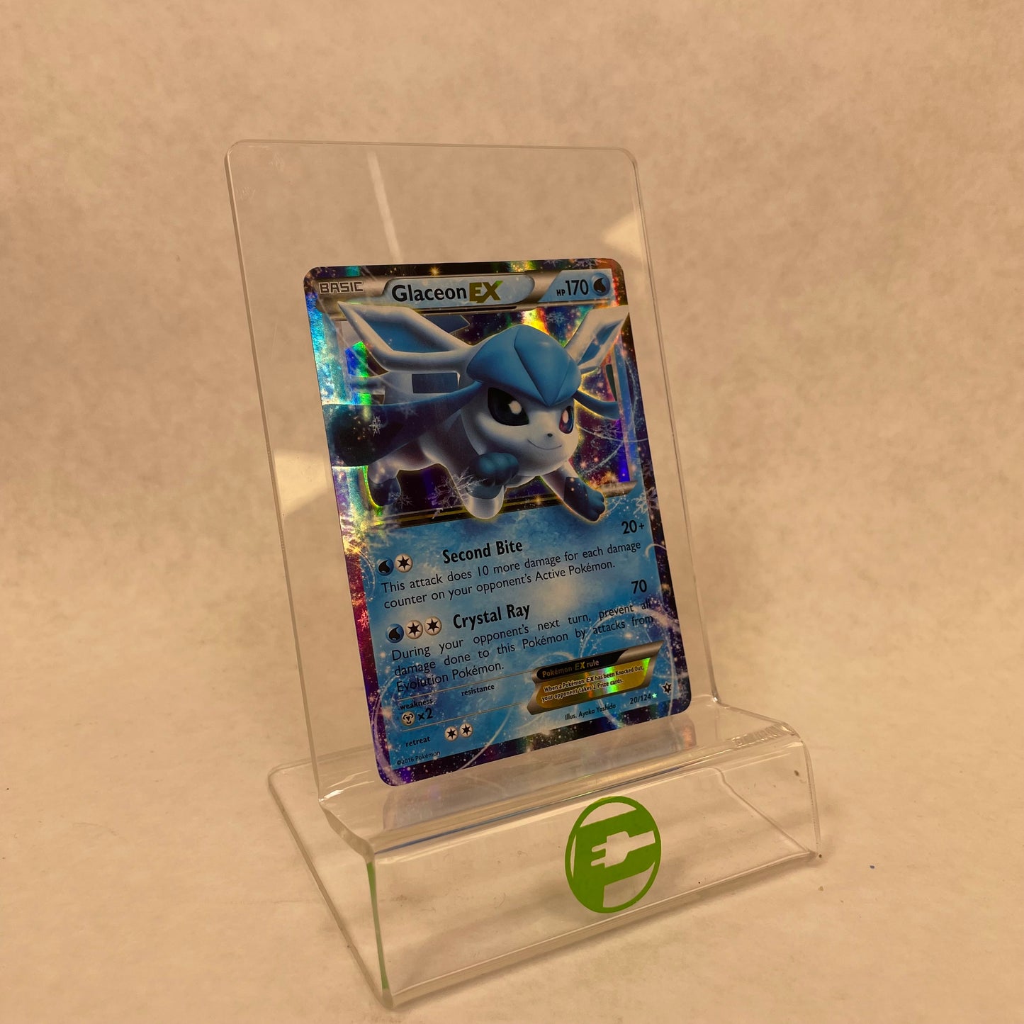 Pokémon TCG Fates Collide Glaceon EX 20/124 English
