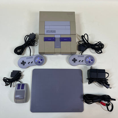 Super Nintendo Entertainment System SNES Video Game Console SNS-001 Grey