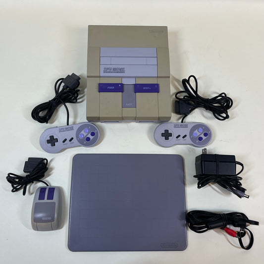 Super Nintendo Entertainment System SNES Video Game Console SNS-001 Grey