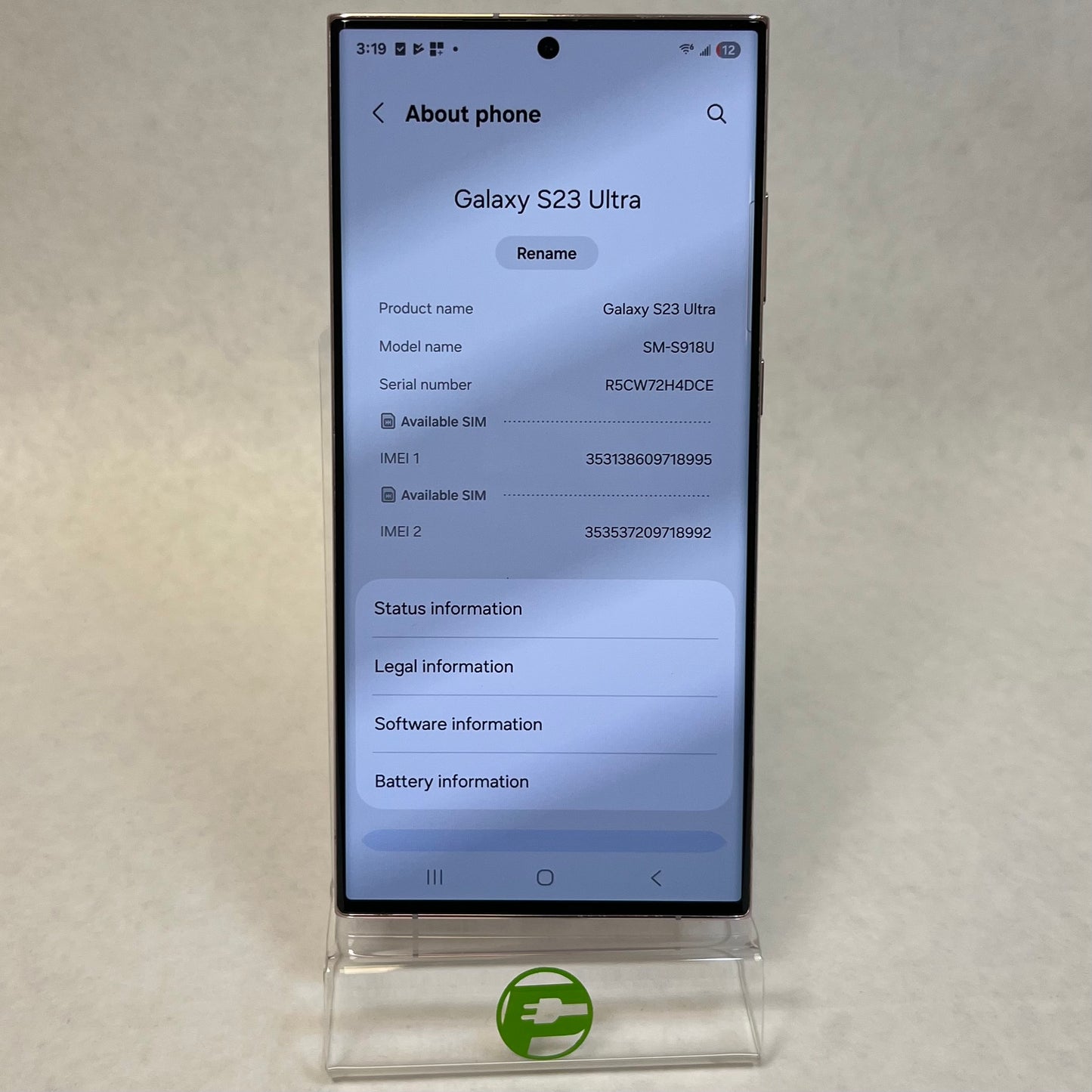 GSM Unlocked Samsung Galaxy S23 Ultra 8GB RAM 256GB SM-S918U Lilac Purple