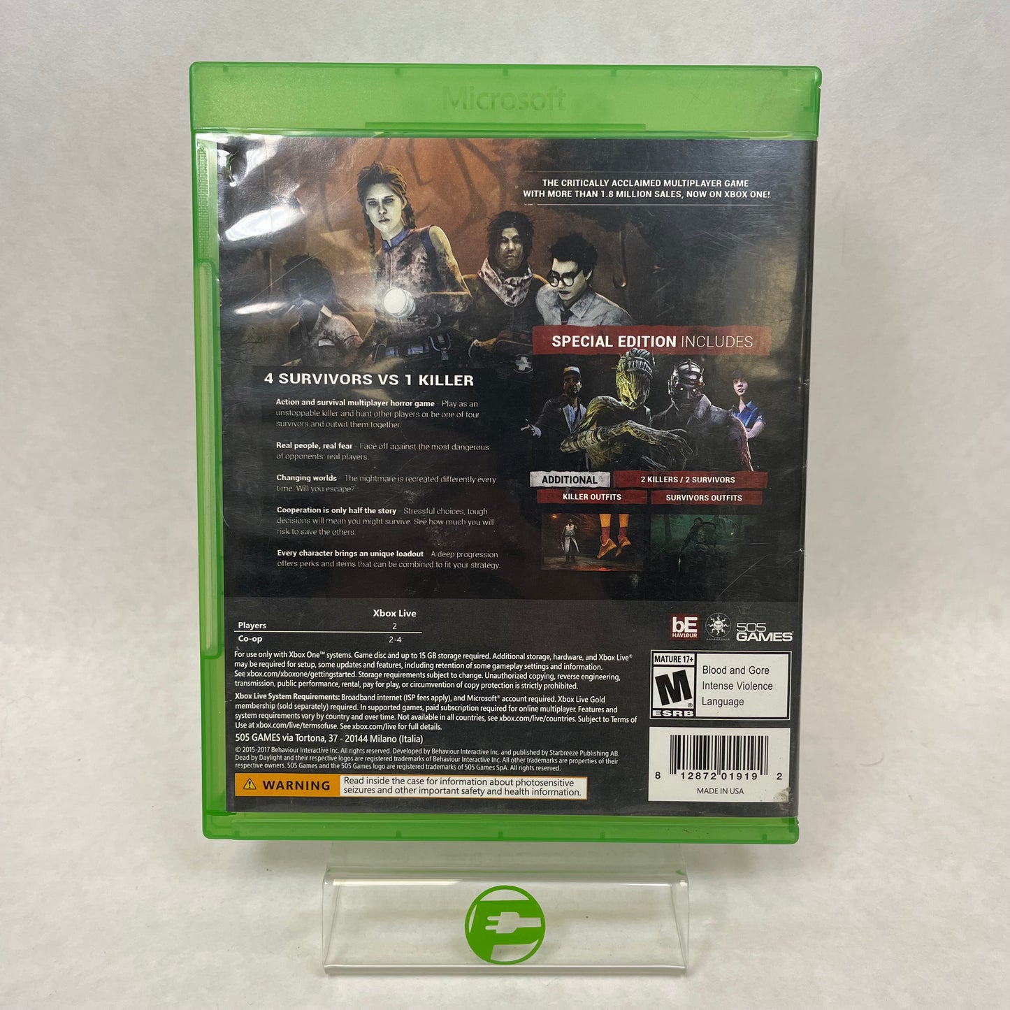 Dead By Daylight (Microsoft Xbox One, 2016)