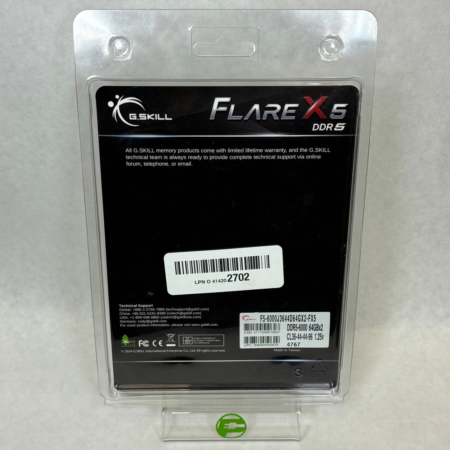 G.Skill Flare X5 128GB (64x2) DDR5 6000MHz F5-6000J3644D64GX2
