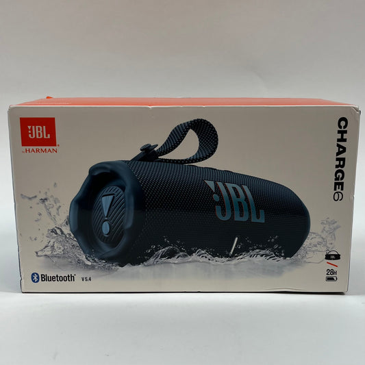 New JBL Charge 6 Portable Wireless Bluetooth Speaker Blue JBLCHARGE6BLUAM