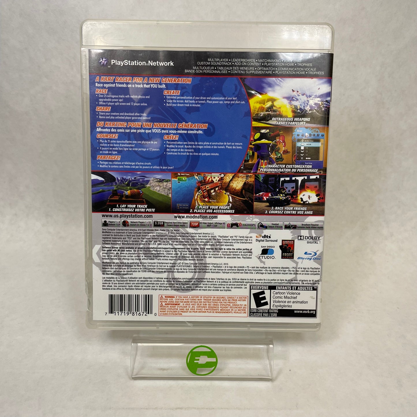 Modnation Racers (Sony PlayStation 3 PS3, 2010)