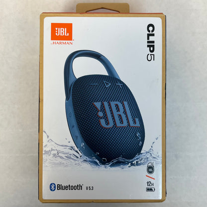 New JBL Clip 5 Portable Wireless Bluetooth Speaker Blue JBLCLIP5BLUAM