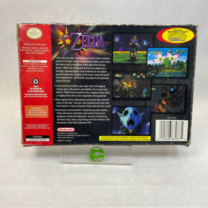 The Legend of Zelda Majora's Mask (Nintendo 64 N64, 2000) w/ Box