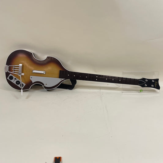Rockband Beatles Hofner Bass Guitar Brown PSGTS3 For Playstation 3 PS3 NO DONGLE
