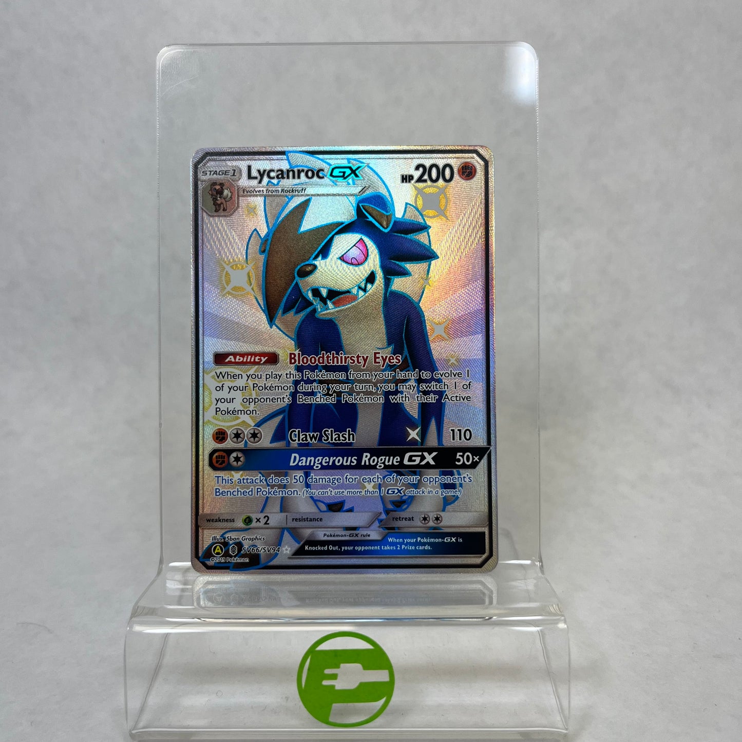 Pokémon TCG Lycanroc GX sv66/sv94 Ultra Rare Holo English