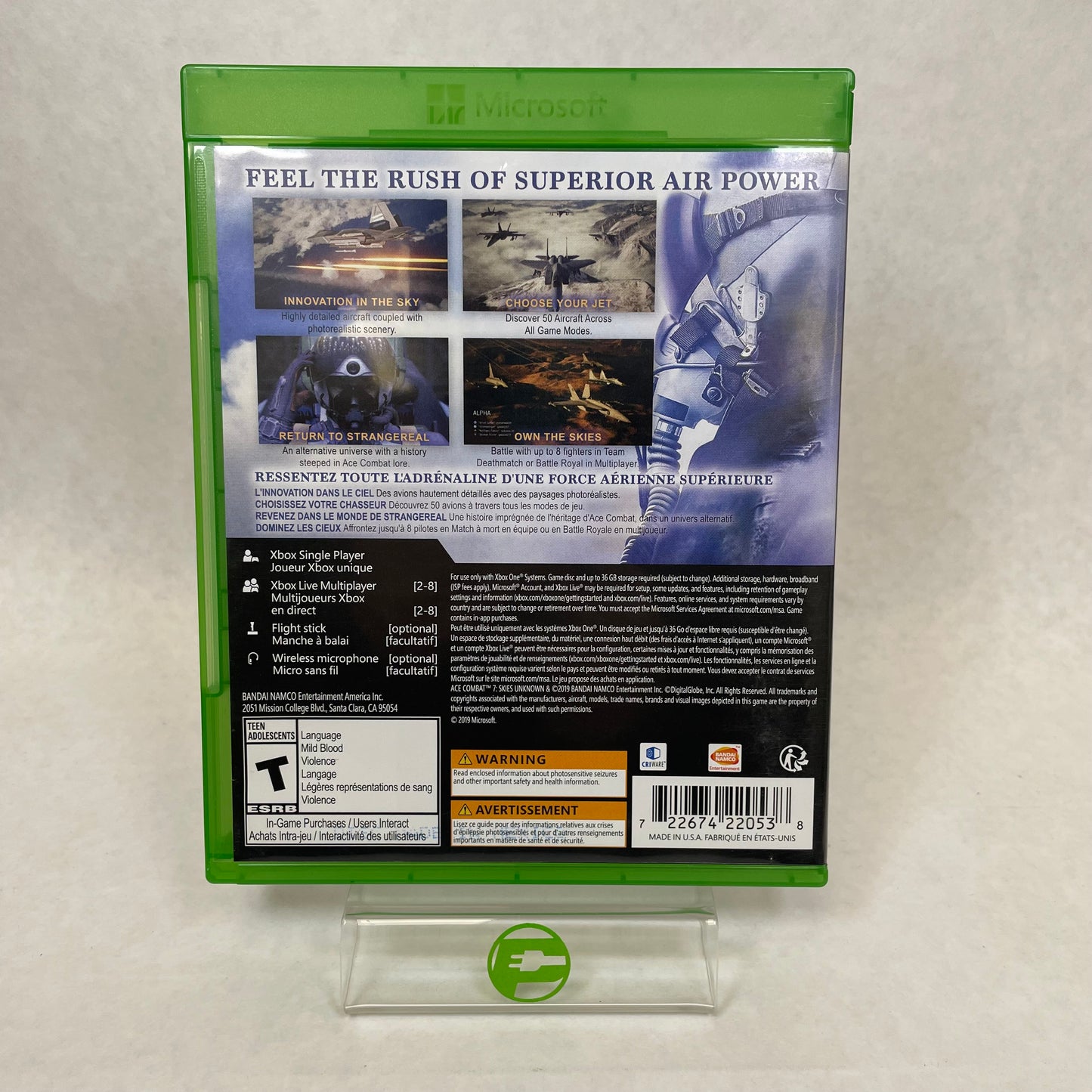 Ace Combat 7 Skies Unknown (Microsoft Xbox One, 2019)