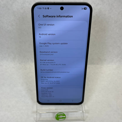 Unlocked Samsung Galaxy S24 FE 8GB RAM 128GB SM-S721U Aura Black