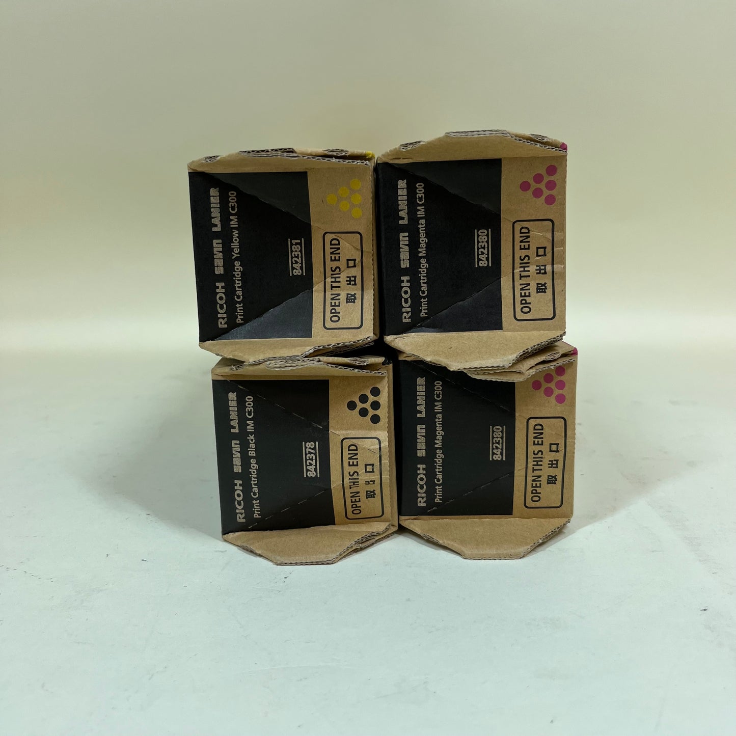 New Ricoh Savin Lanier IM C300 2-M 1-Y 1-K Toner Cartridge 842378 842380 842381