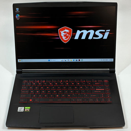 MSI Thin GF65 MS-16W2 15.6" i5-10500H 2.5GHz 8GB RAM 512GB SSD GeForce RTX 3060