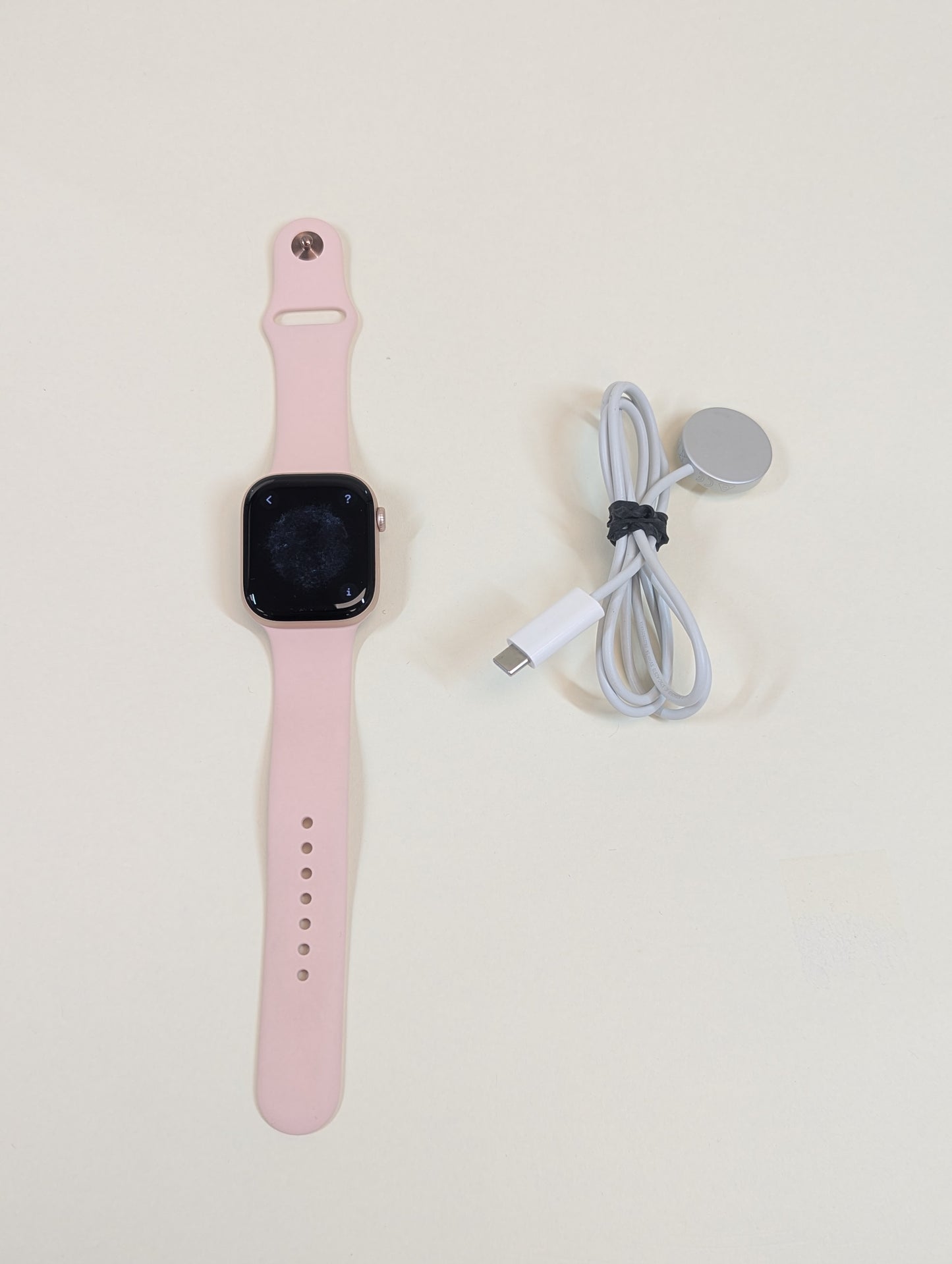 GPS Only Apple Watch Series 10 46MM GOLD Aluminum Pink Sport Band MWX23LW/A